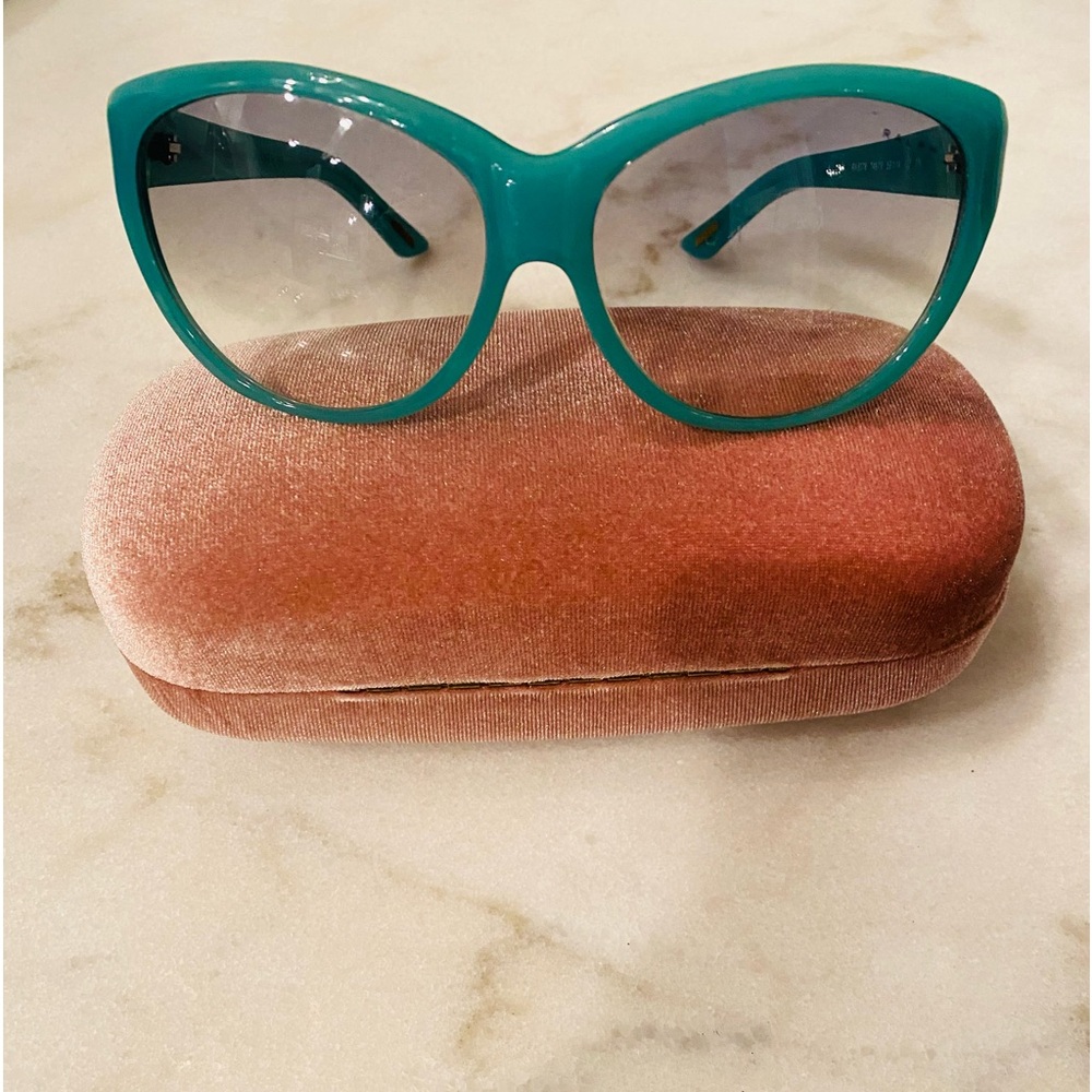 Ralph Lauren cat eye sunglasses - teal